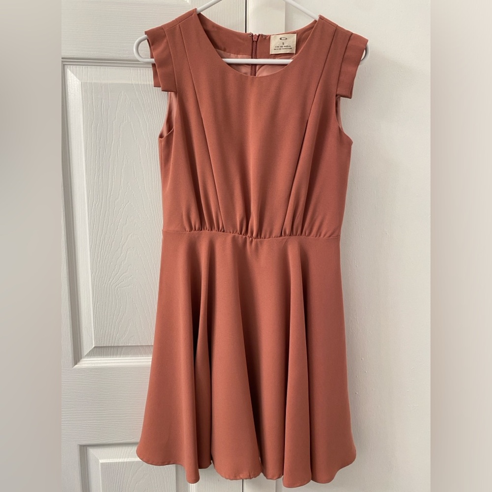 Dusty rose cocktail dress